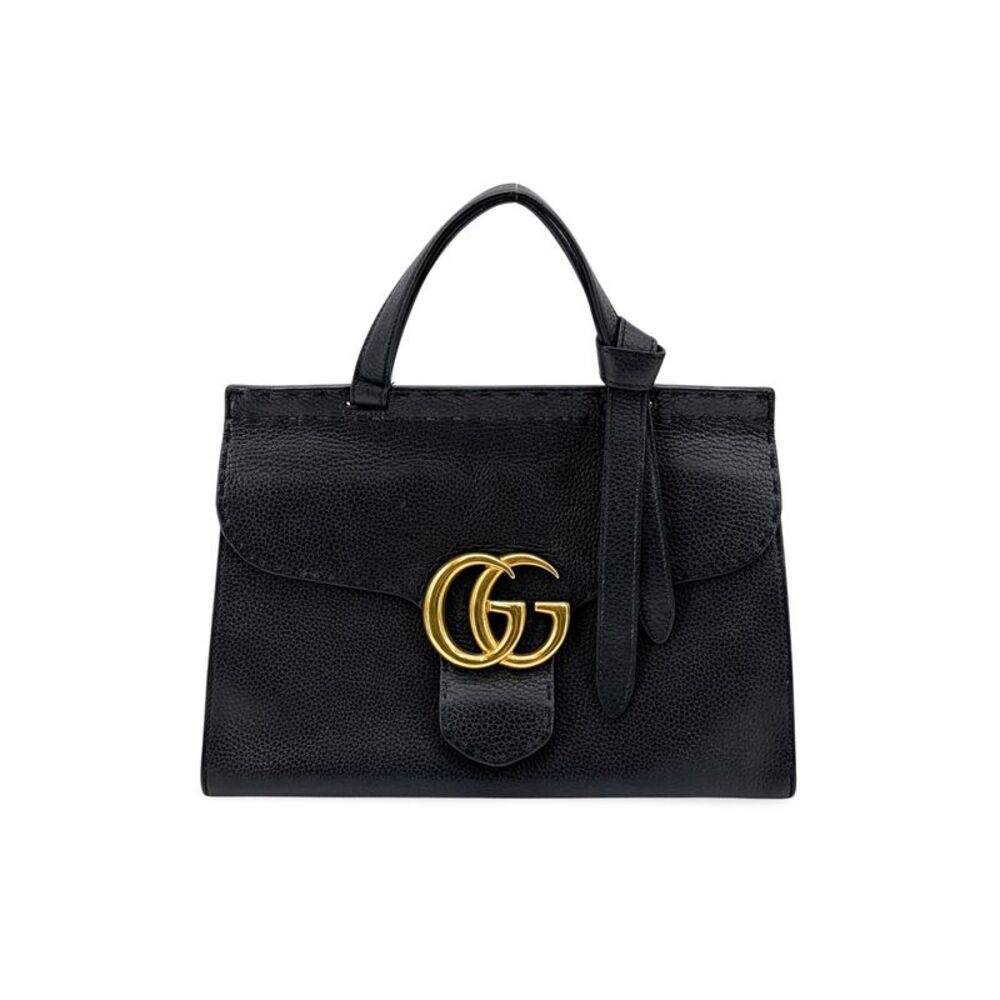Gucci GG Marmont Small Top Handle Bag Black